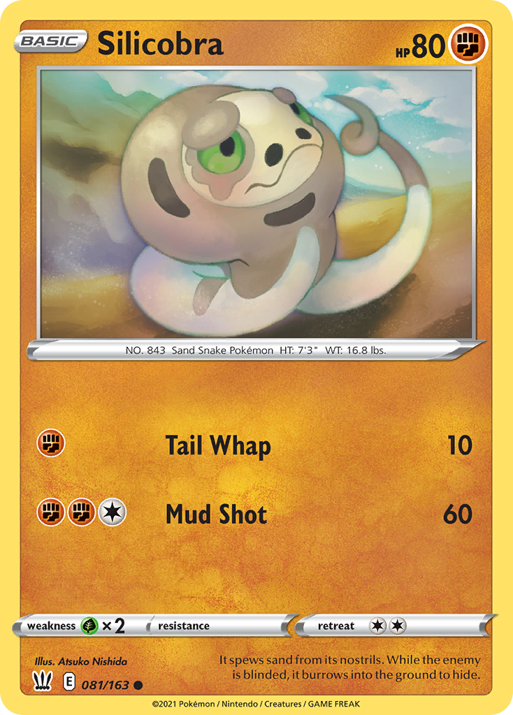 Silicobra – Battle Styles 081/163 Pokémon card