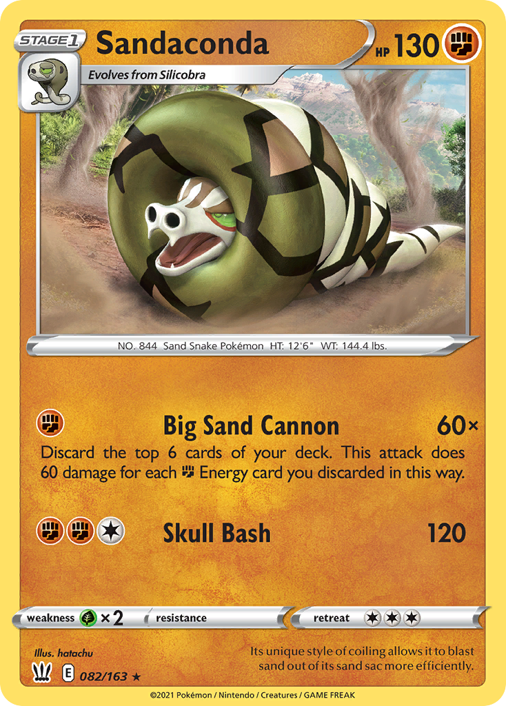Sandaconda – Battle Styles 082/163 Pokémon card