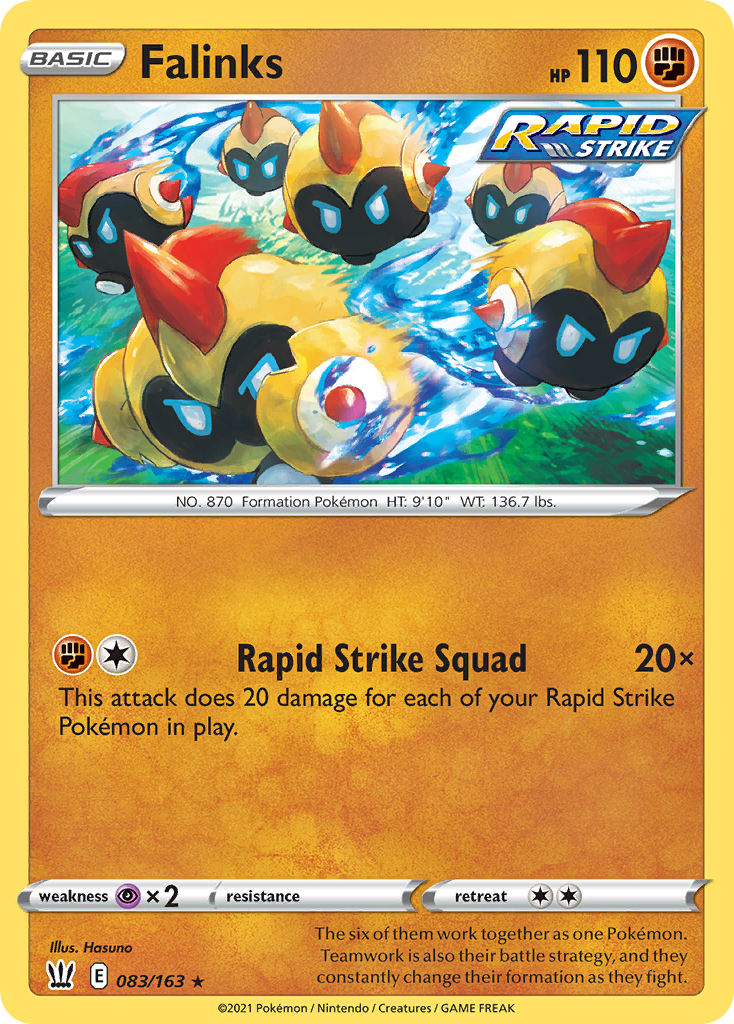 Falinks – Battle Styles 083/163 Pokémon card