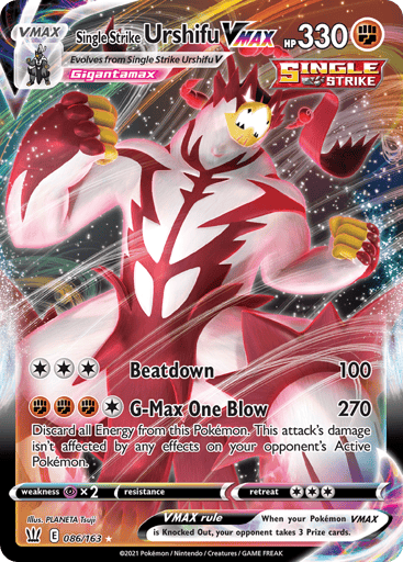 Single Strike Urshifu VMAX - Battle Styles 86