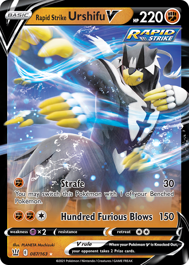Rapid Strike Urshifu V – Battle Styles 087/163 Pokémon card