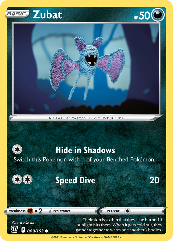 Zubat – Battle Styles 089/163 Pokémon card