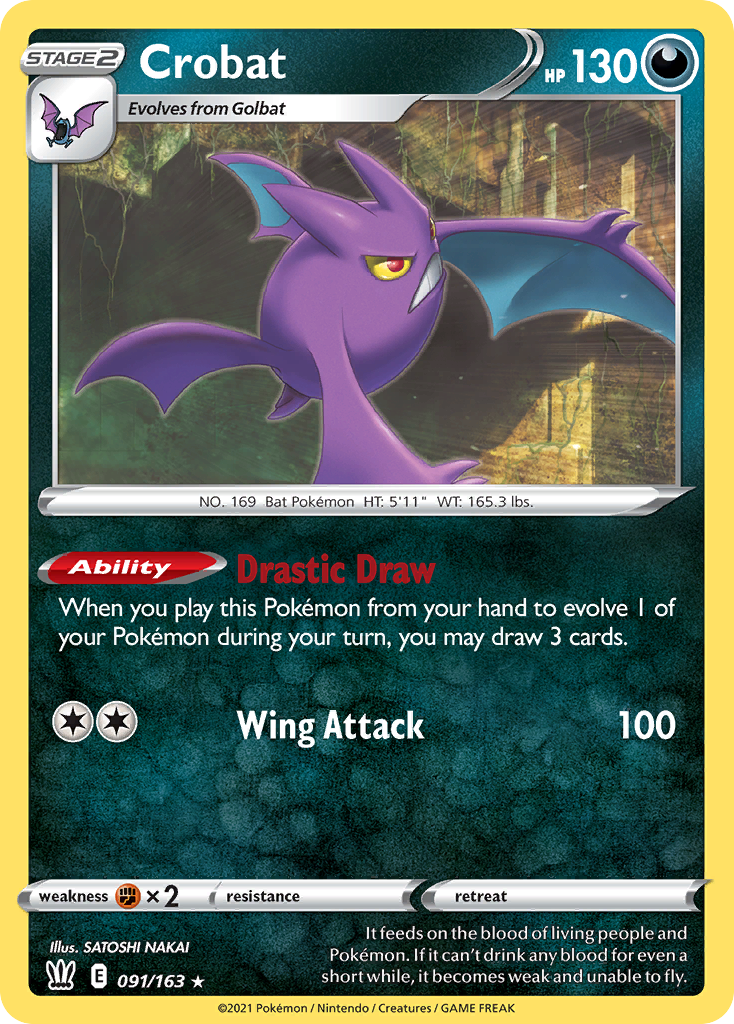 Crobat – Battle Styles 091/163 Pokémon card