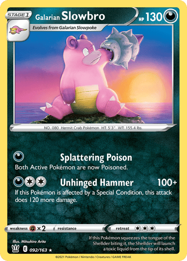 Galarian Slowbro - Battle Styles 92