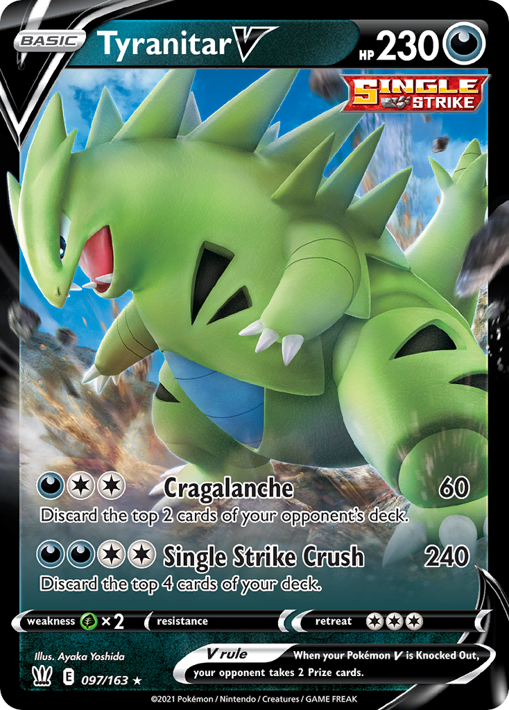 Tyranitar V – Battle Styles 097/163 Pokémon card