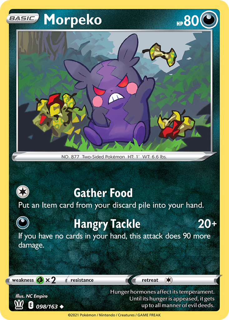 Morpeko – Battle Styles 098/163 Pokémon card