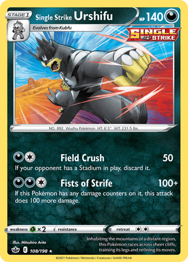 Single Strike Urshifu - Chilling Reign 108