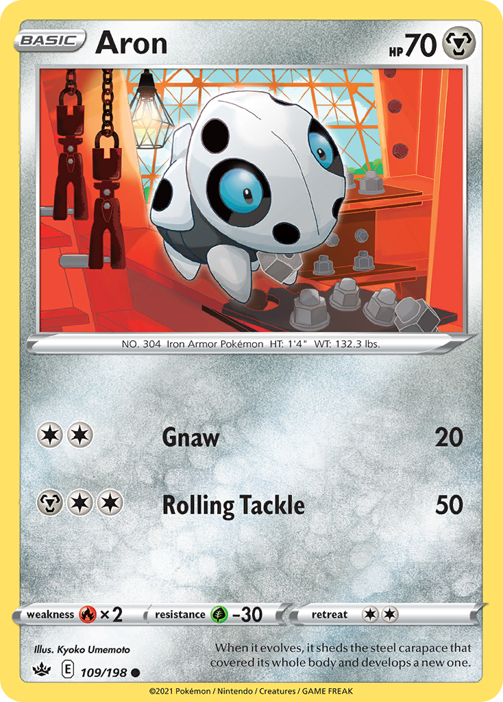 Aron – Chilling Reign 109/198 Pokémon card