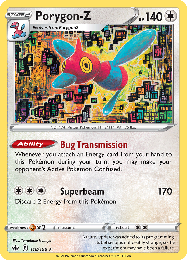 Porygon-Z – Chilling Reign 118/198 Pokémon card