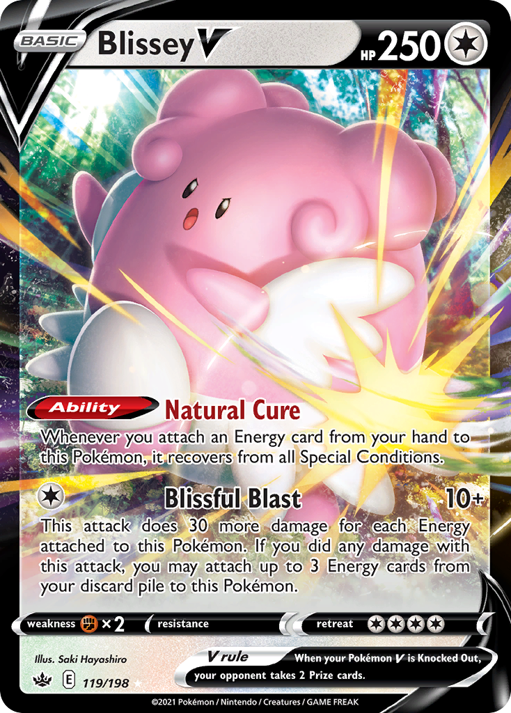 Blissey V – Chilling Reign 119/198 Pokémon card