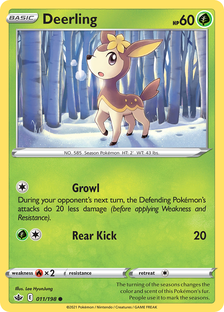 Deerling – Chilling Reign 011/198 Pokémon card