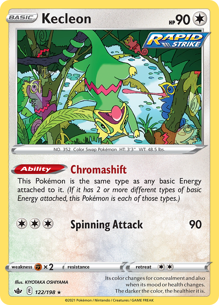 Kecleon – Chilling Reign 122/198 Pokémon card