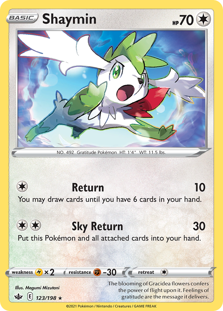 Shaymin – Chilling Reign 123/198 Pokémon card