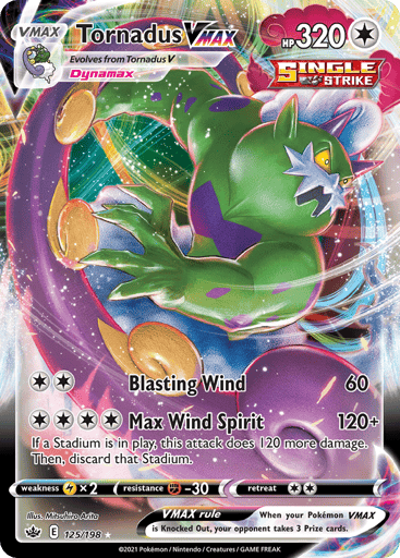 Tornadus VMAX - Chilling Reign 125