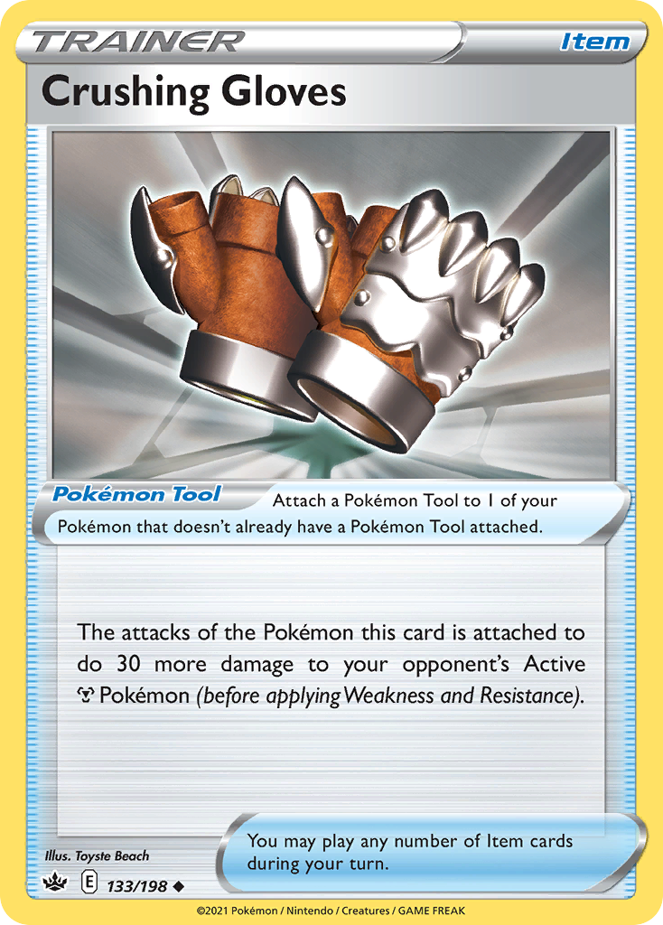 Crushing Gloves – Chilling Reign 133/198 Pokémon card