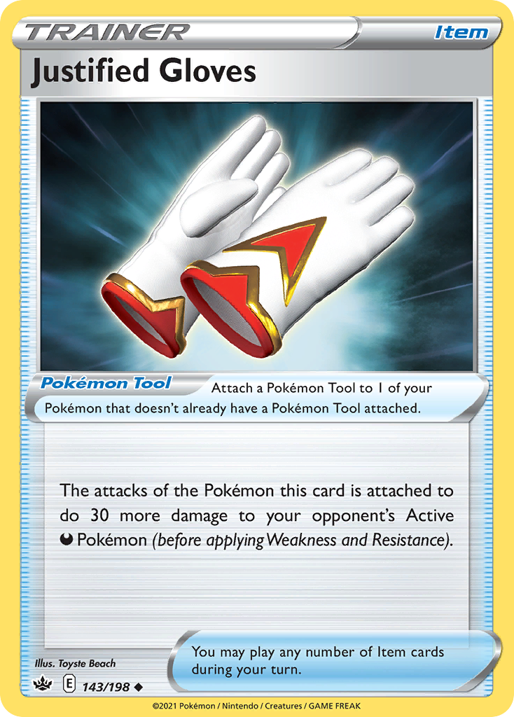 Justified Gloves – Chilling Reign 143/198 Pokémon card