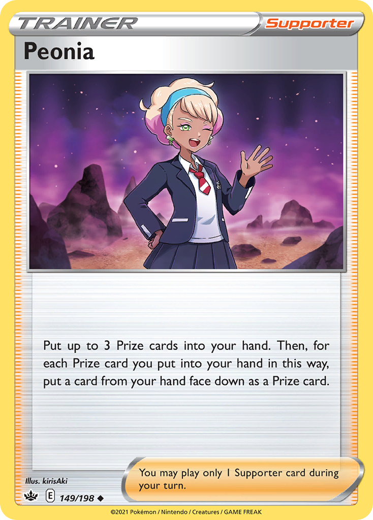 Peonia – Chilling Reign 149/198 Pokémon card