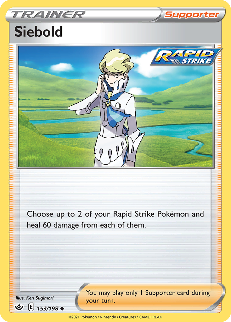 Siebold – Chilling Reign 153/198 Pokémon card
