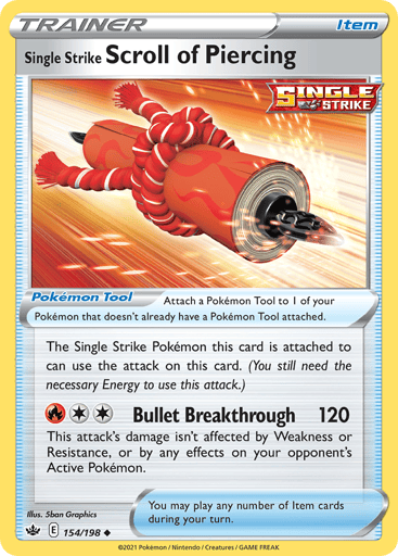 Single Strike Scroll of Piercing - Chilling Reign 154