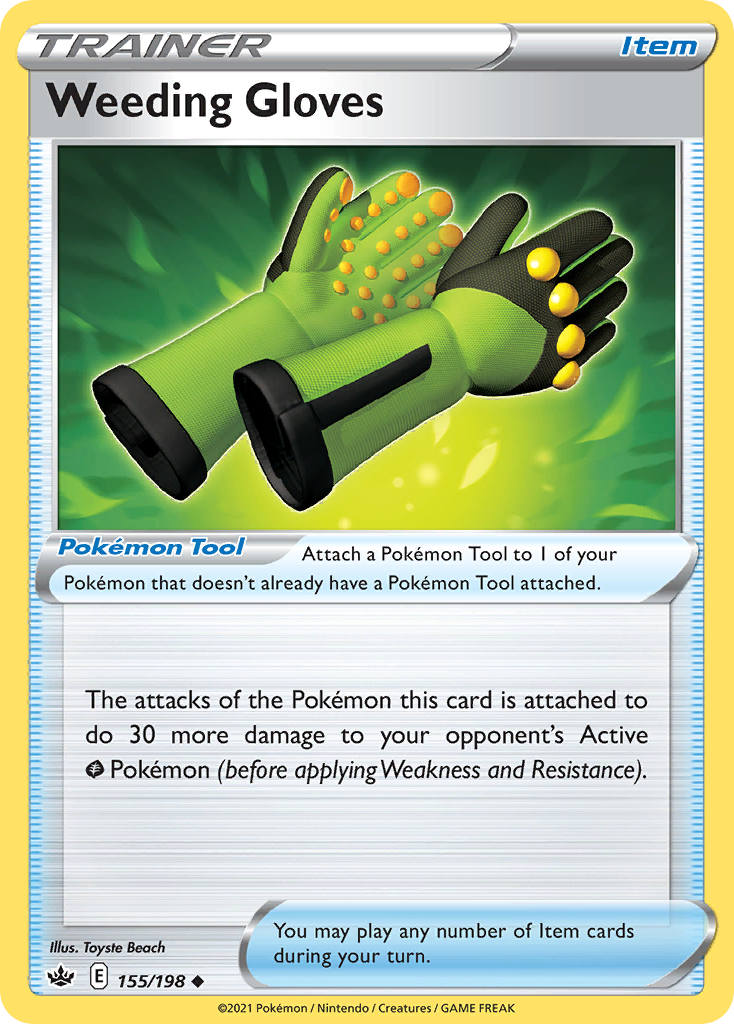 Weeding Gloves – Chilling Reign 155/198 Pokémon card