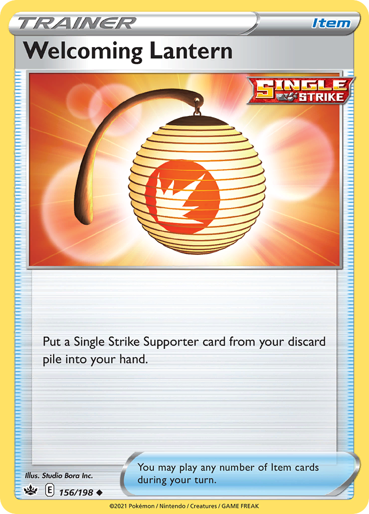 Welcoming Lantern – Chilling Reign 156/198 Pokémon card