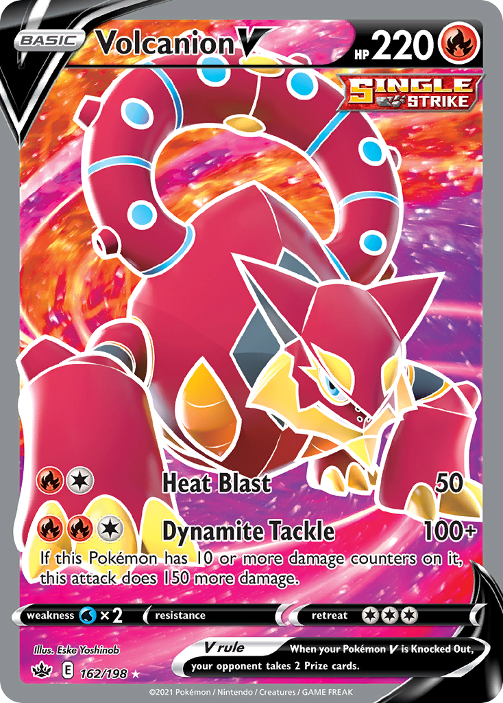 Volcanion V – Chilling Reign 162/198 Pokémon card