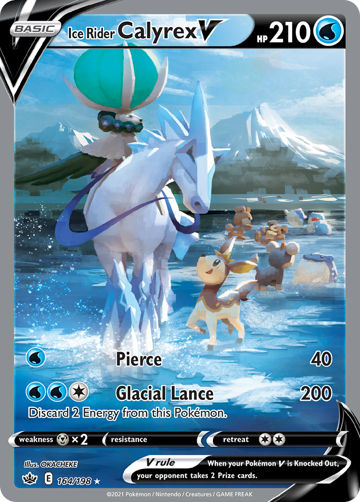 Ice Rider Calyrex V – Chilling Reign 164/198 Pokémon card