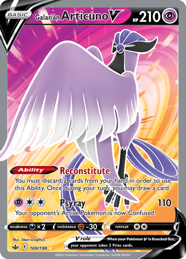 Galarian Articuno V - Chilling Reign 169