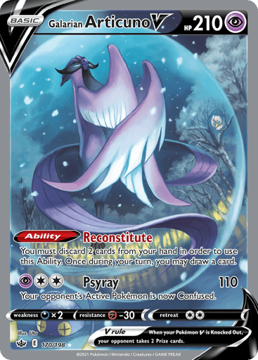 Galarian Articuno V - Chilling Reign 170