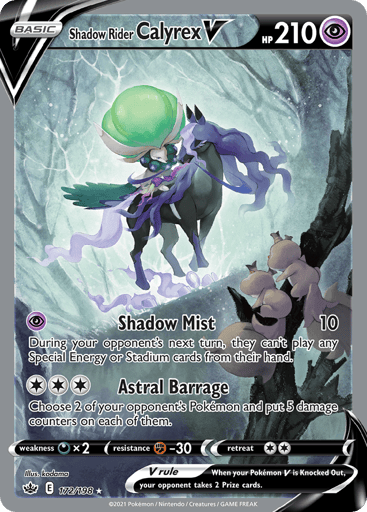Shadow Rider Calyrex V - Chilling Reign 172