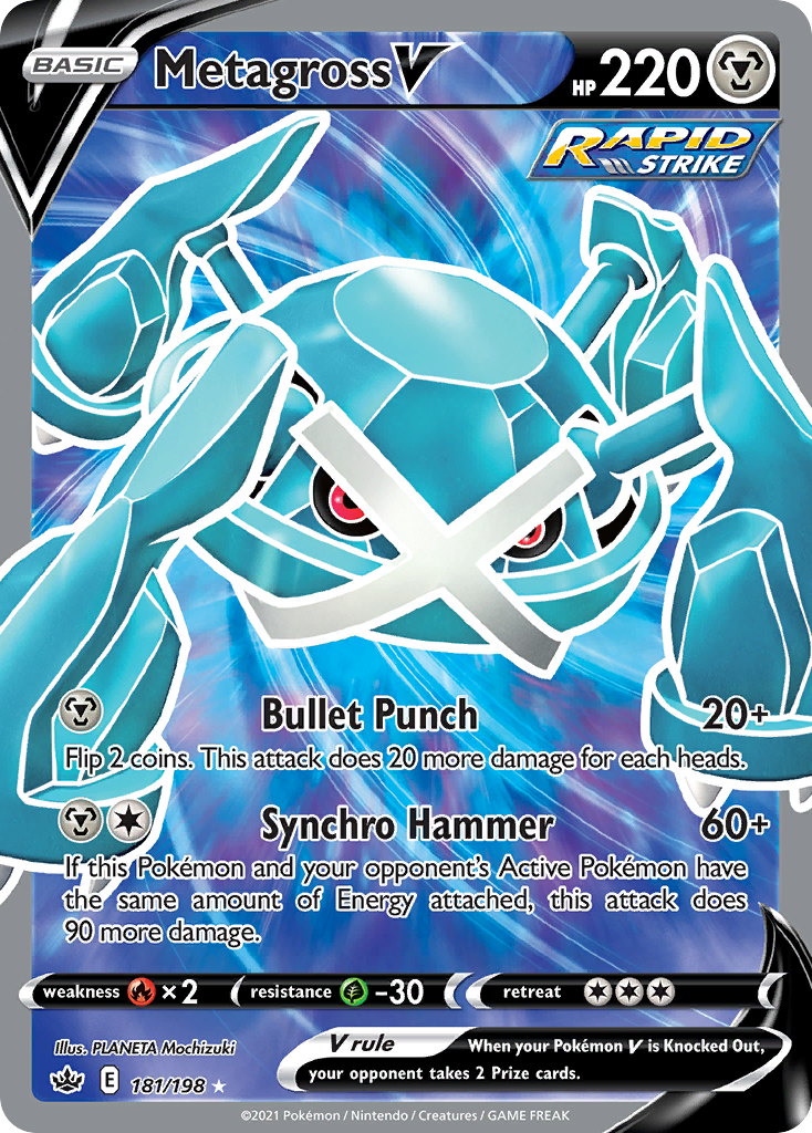 Metagross V – Chilling Reign 181/198 Pokémon card