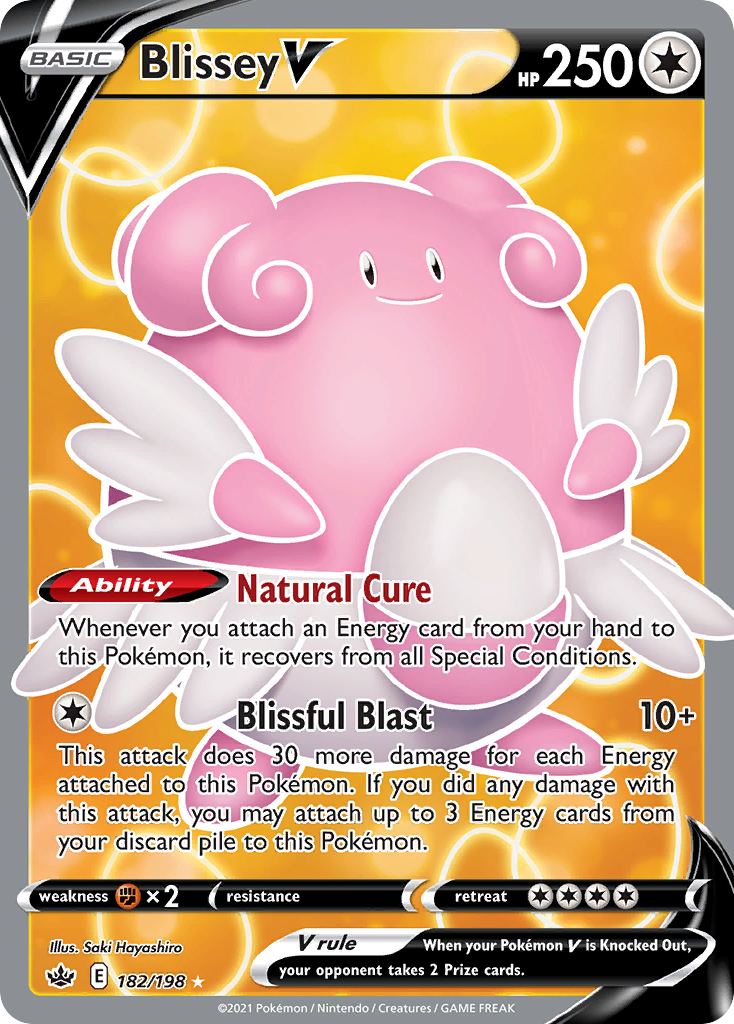 Blissey V – Chilling Reign 182/198 Pokémon card