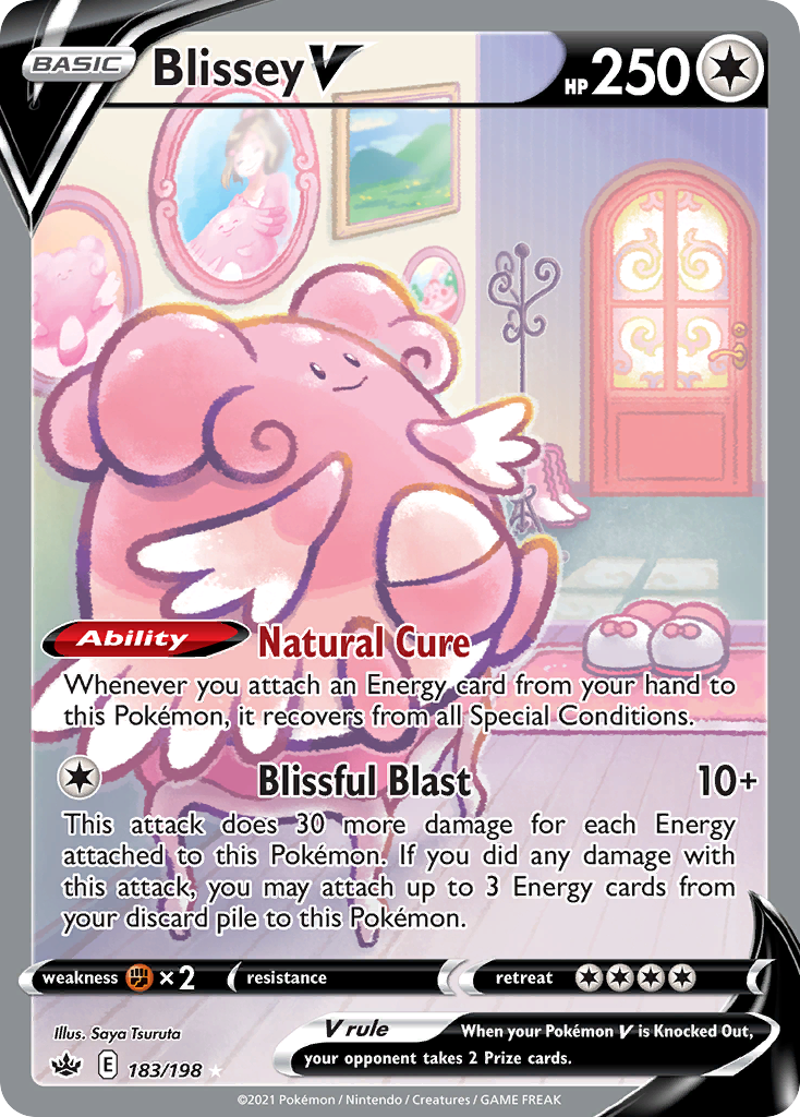 Blissey V – Chilling Reign 183/198 Pokémon card