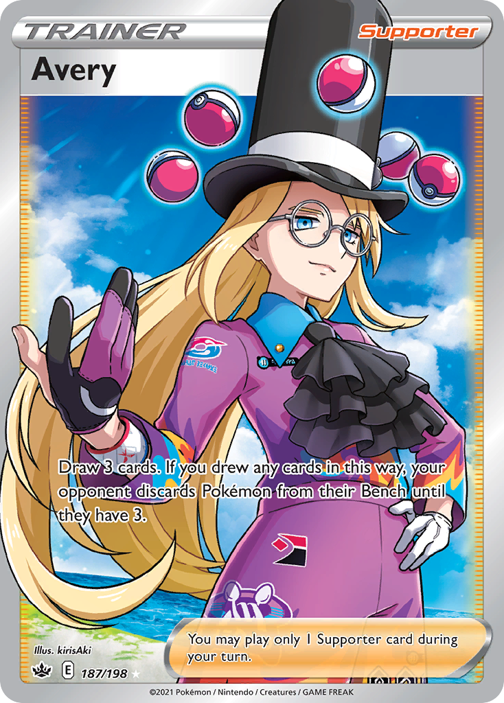 Avery – Chilling Reign 187/198 Pokémon card