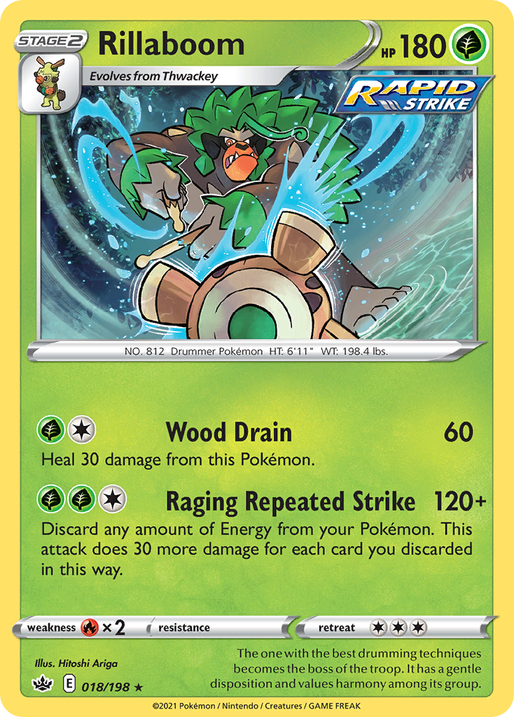 Rillaboom – Chilling Reign 018/198 Pokémon card