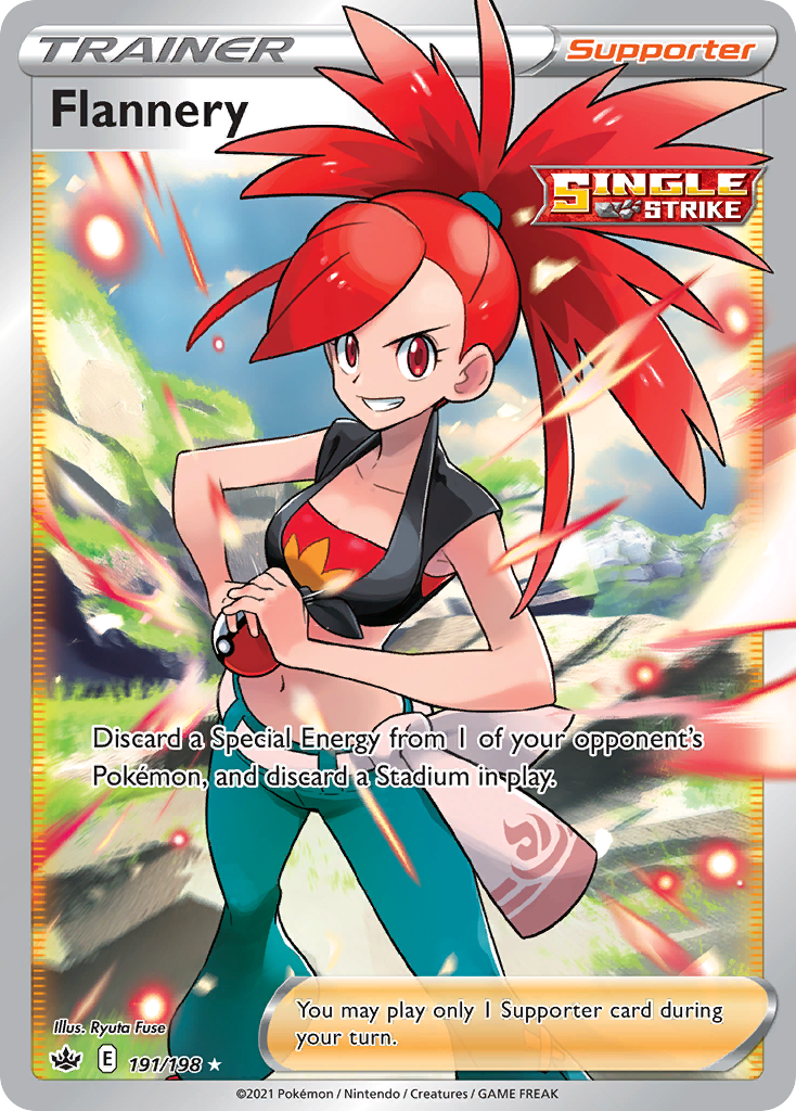 Flannery – Chilling Reign 191/198 Pokémon card