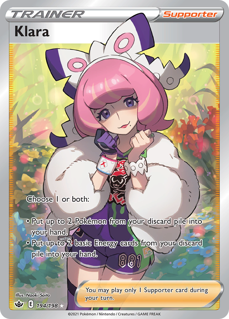 Klara – Chilling Reign 194/198 Pokémon card