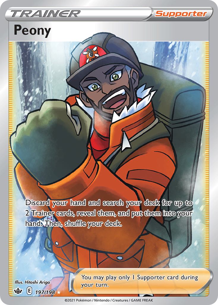 Peony – Chilling Reign 197/198 Pokémon card