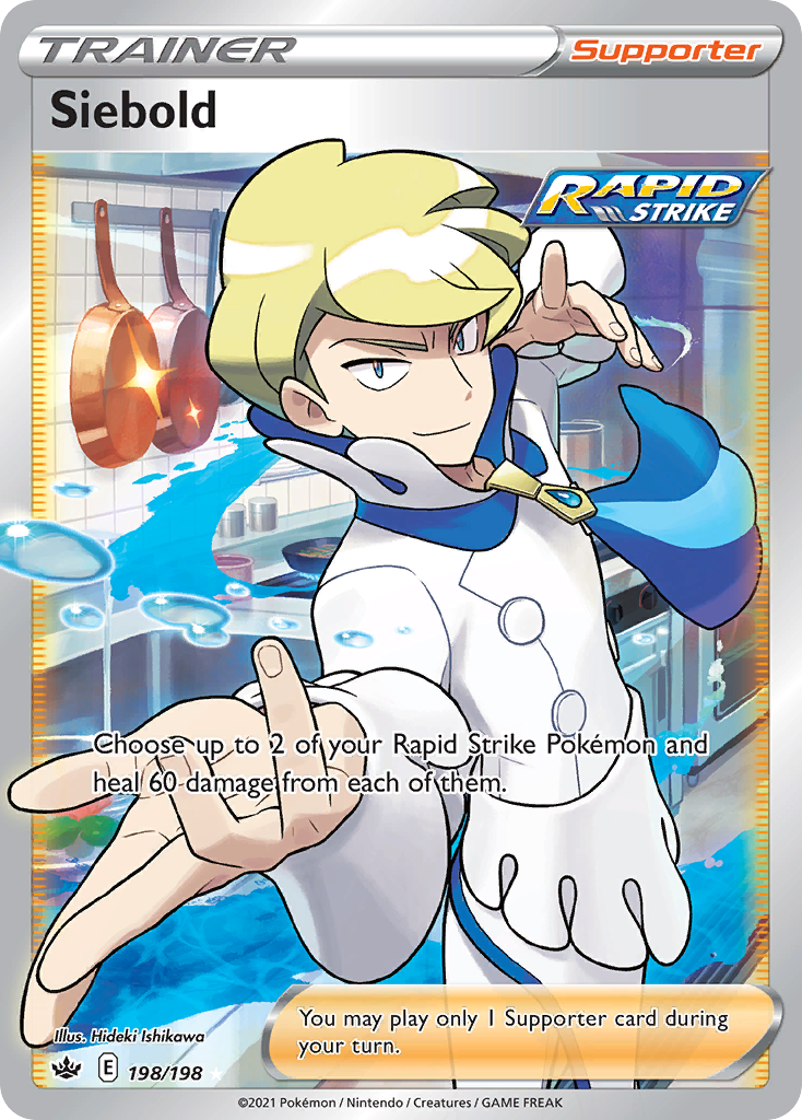 Siebold – Chilling Reign 198/198 Pokémon card