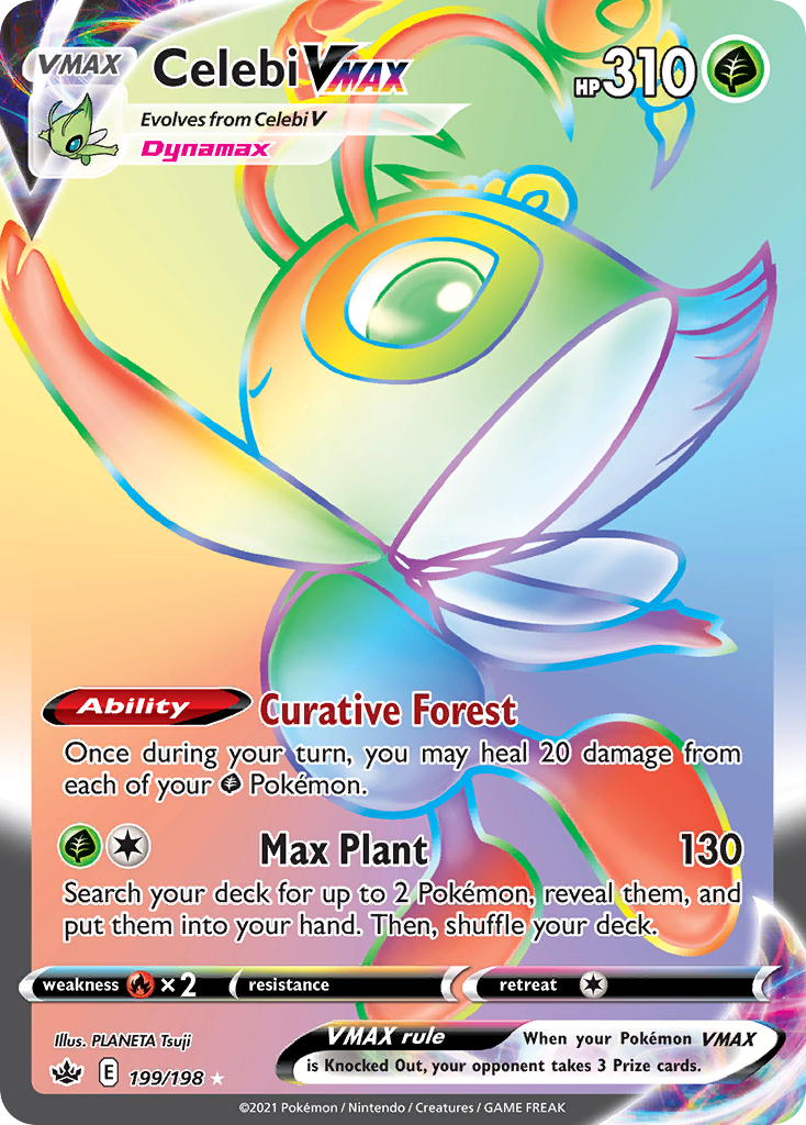 Celebi VMAX – Chilling Reign 199/198 Pokémon card