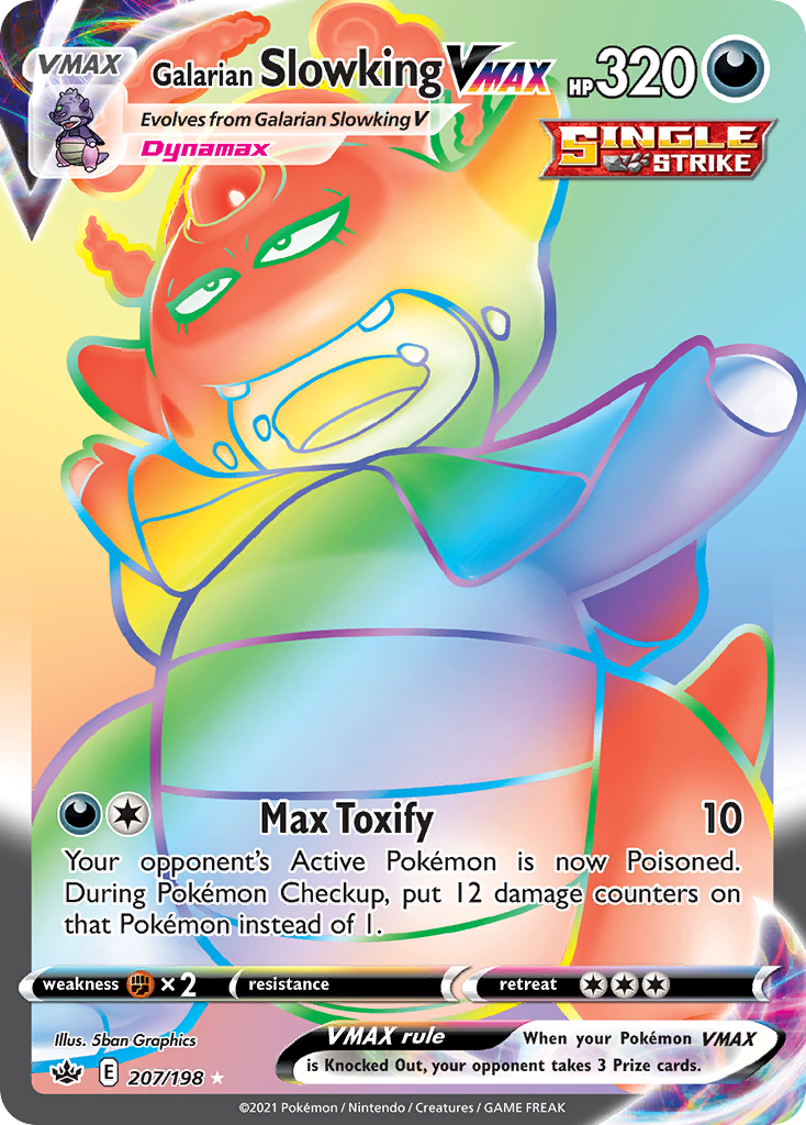 Galarian Slowking VMAX – Chilling Reign 207/198 Pokémon card