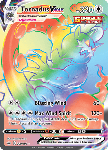 Tornadus VMAX - Chilling Reign 209