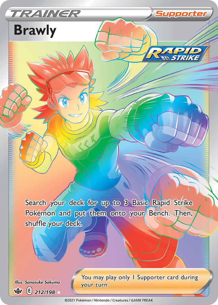 Brawly – Chilling Reign 212/198 Pokémon card