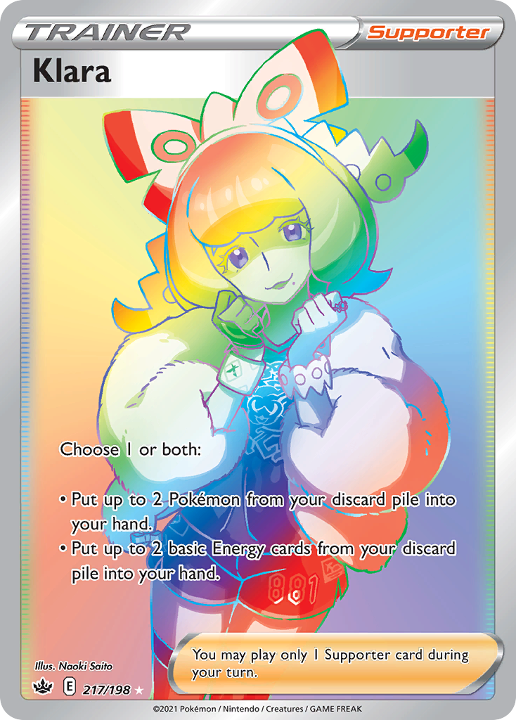 Klara – Chilling Reign 217/198 Pokémon card