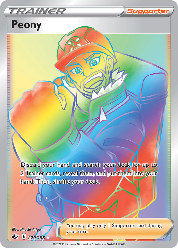 Peony – Chilling Reign 220/198 Pokémon card