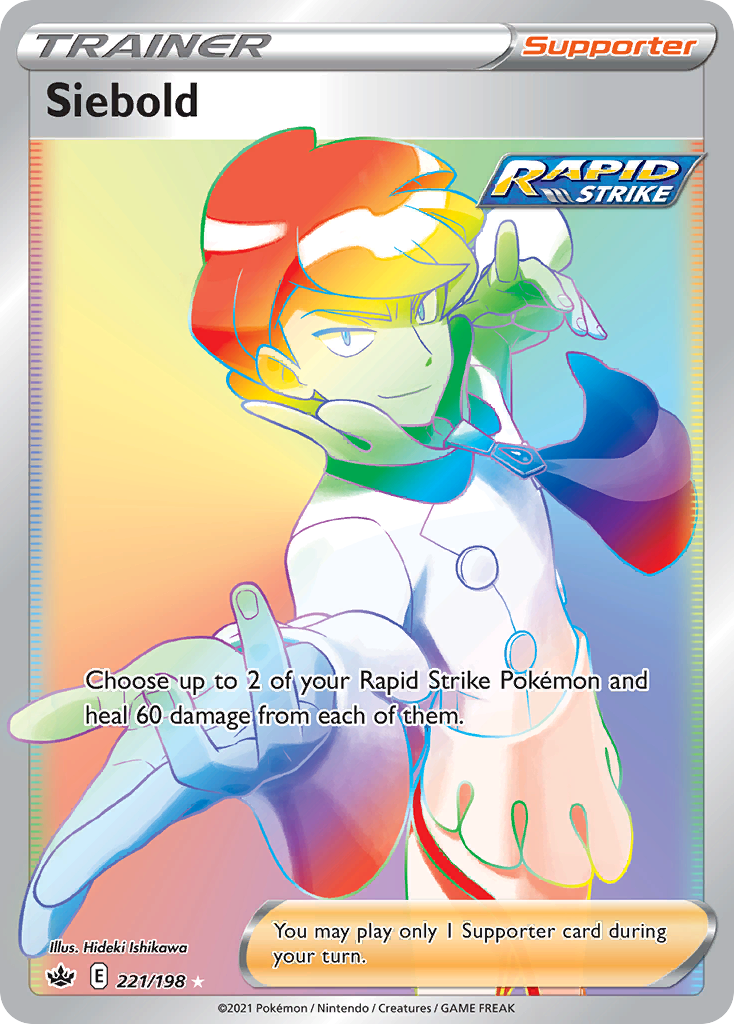 Siebold – Chilling Reign 221/198 Pokémon card