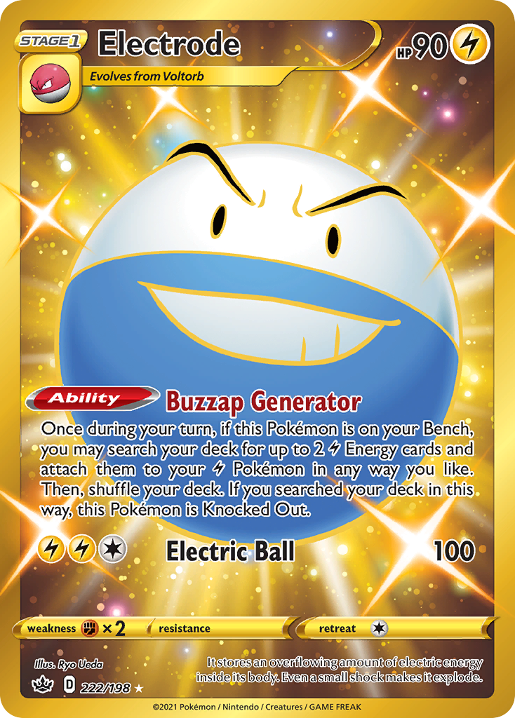 Electrode – Chilling Reign 222/198 Pokémon card