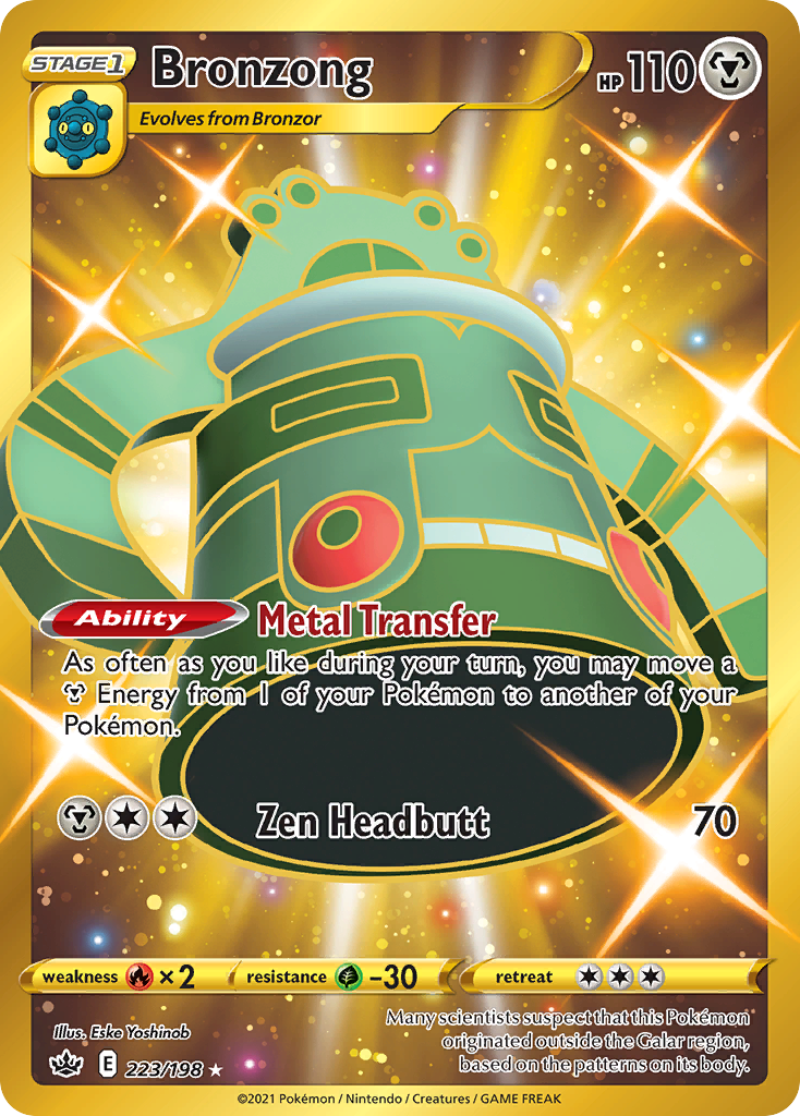 Bronzong – Chilling Reign 223/198 Pokémon card