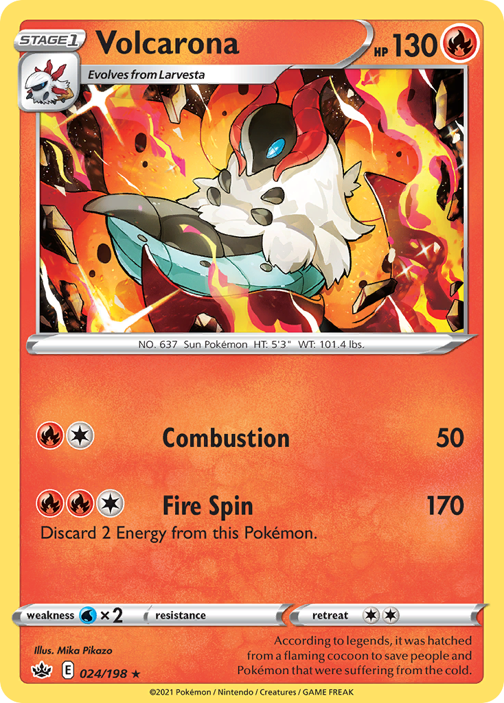 Volcarona – Chilling Reign 024/198 Pokémon card