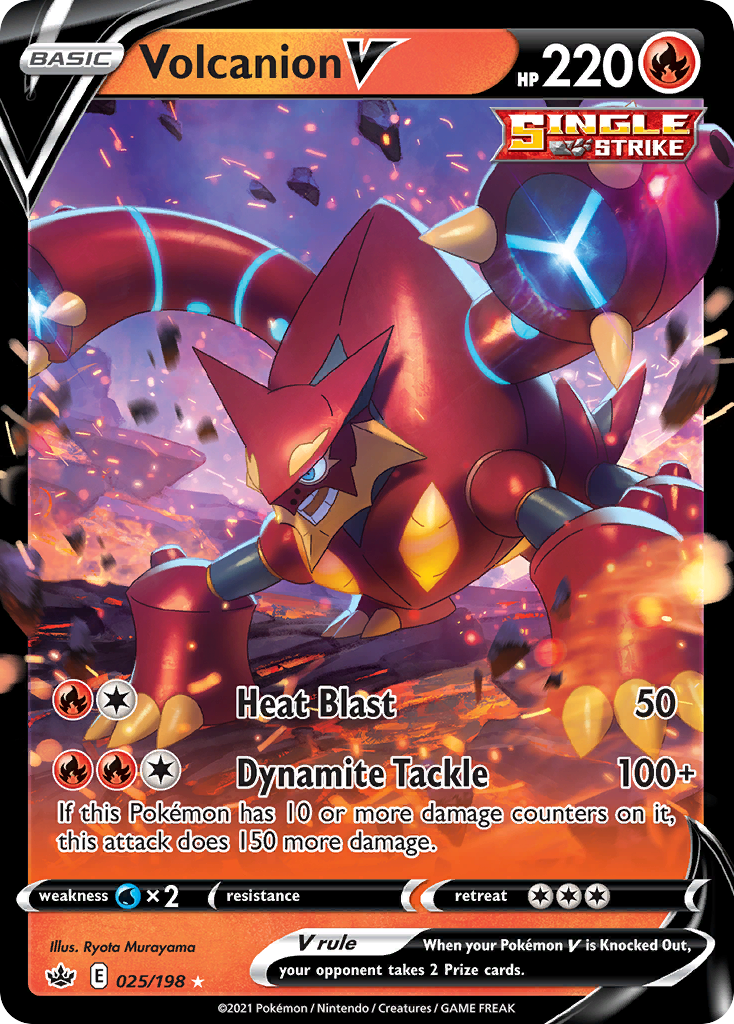 Volcanion V – Chilling Reign 025/198 Pokémon card